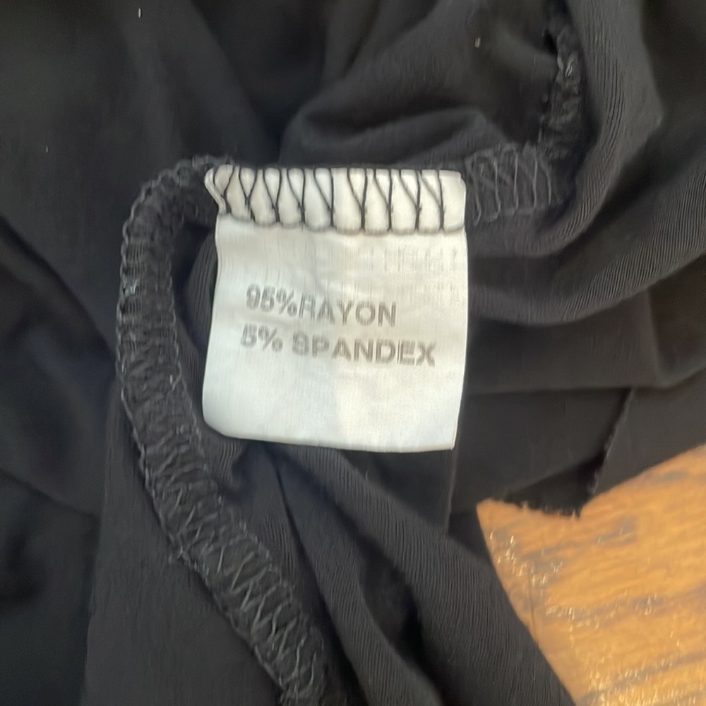 Black rayon flapper style dress - Picture 5 of 5